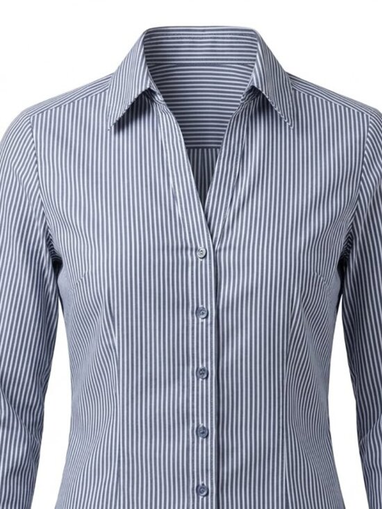 Phillip Russel Tops - Phillip Russel Pinstripe Button-Up Shirt Women's Size XS
